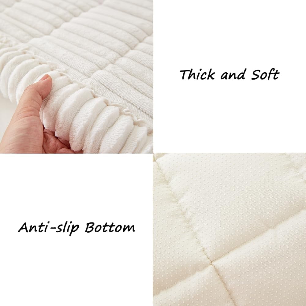 Plush Pet Couch Cover Couch Cover for Dogs Washable, Fuzzy Pet Couch Covers for 17 Cushion Sofa Pet Friendly, Non Slip Sofa Cover