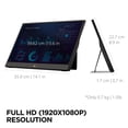 thumbnail image 5 of ViewSonic Portable 1080p IPS Monitor VA1655 15.6" with USB C and mini-HDMI, 5 of 8