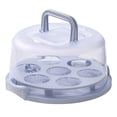 thumbnail image 1 of HAOAN Cake Box Round Cake Stand with Lid and Foldable Handle 10 Inch Portable Cake Container Cake Ornaments  Suitable for Storage Birthday Cakes Cupcakes Nuts Fruits, 1 of 2