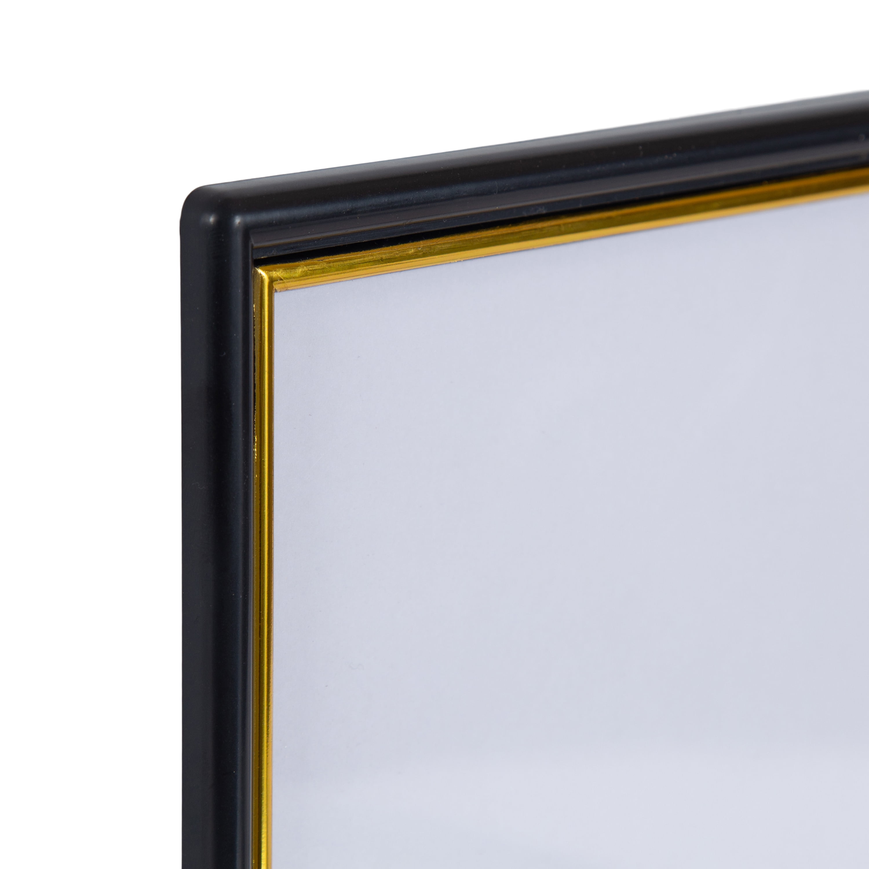 (5 pack) DesignOvation 8.5x11 Basic Black/Gold Document Frame, Set of 2