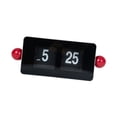 thumbnail image 1 of Reloj de mesa con tapa automática, adorno de escritorio, artesanía moderna, regalo de cumpleaños, número grande Rojo negro, 1 of 9