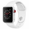 thumbnail image 1 of Restored Apple Watch Series 3 (GPS+Cellular, 42mm) - Silver - Aluminum Case - White Sport Band (Refurbished), 1 of 2