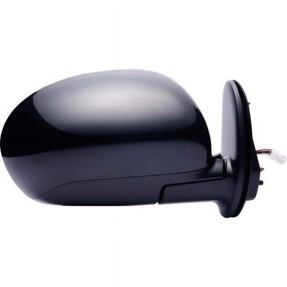 68575N - Fit System Passenger Side Mirror for 09-14 Nissan Cube, black PTM, foldaway, Heated Power