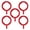 Red, variant on FOUR E's Scientific 5Pcs Dental X-Ray Aiming Rings for Anterior Imaging, Autoclavable, Blue