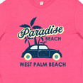 thumbnail image 4 of Inktastic Paradise Beach in West Palm Beach with Palm Trees and Car Youth T-Shirt, 4 of 5
