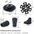thumbnail image 2 of 6 pcs Walking Stick Tips Rubber Trekking Pole Tips Replacement- Rubber Feet for Hiking Poles, Walking Sticks, Rubber Tip for Walking Sticks Hiking Trekking Poles Boot Tips Rubber Feet, 2 of 4