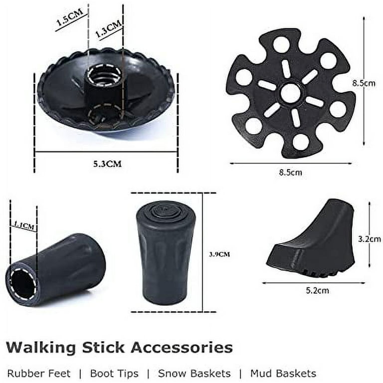 Cane Tip Protector Walking Stick Tip Floor Mat Trekking Pole Tip  Replacement Brass Poles Boot Tips Elder - AliExpress