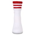 thumbnail image 3 of MeMoi  Sport Rib Heart Crew Socks - Girls - Female, 10, White, 3 of 6