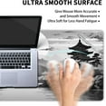 thumbnail image 4 of Black Gray Japanese Sakura Gaming Mouse Pad XL Grey White Cherry Blossom Tower Mountain Aesthetic Extended Large Desk Mat Mousepad Non-Slip Rubber Base Stitched Edge Desk Pad for Desktop,31.5×11.8, 4 of 6