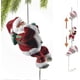 thumbnail image 1 of Climbing Santa Claus Christmas Ornament Decoration Gift, Climbs Up And Down, Battery Operated Climbing Santa With Light Music And Sound, 1 of 4