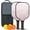 Black-3, variant on Pickleball Paddles Set Of 2, Fiberglass Surface, Turquoise Marble Pattern, 4 Balls & Bag