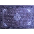 thumbnail image 1 of Ahgly Company Machine Washable Indoor Rectangle Persian Blue Traditional Area Rugs, 8' x 12', 1 of 4