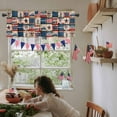 thumbnail image 7 of Kitchen Cafe Valance Curtain for Small Windows,American Flag Day Retro Splicing Plaid Rod Pocket Valances Dwarf Stars USA Flag Flower Window Treatment Panel for Living Room/Bedroom/Bathroom,60x18in, 7 of 7