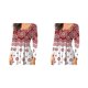 thumbnail image 4 of sweethay Camisa de mujer Poliéster Cuello en V Estampado de flores Transpirable Lavable Blusa informal Vacaciones Fiesta Compras Camisas Ropa Type2 NO2, 4 of 6