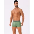 thumbnail image 2 of DARING DIVA Men's Lightweight Short Leg Stretch Boxer Briefs 32 Green, 2 of 6