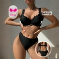 thumbnail image 5 of Enjoytime Bathing Suit for Women Deep V Neck High Waisted Thong Two Piece Swimsuit Tummy Control Push Up Bikini Set, 5 of 6