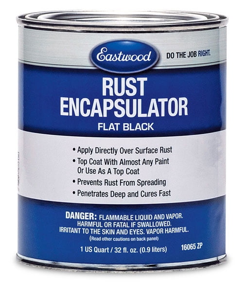 Eastwood Black Rust Encapsulator Quart Durable UV Heat Resistance Stop