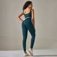 thumbnail image 1 of Sujetador deportivo de Yoga acanalado, Top, mallas, traje de dos piezas, ropa activa para Fitness, conjunto de ropa deportiva para gimnasio y correr, ropa de entrenamiento para mujer, 1 of 5