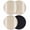 Brown, variant on Sage Green Coasters Set of 2, Farmhouse Sage Green White Striped Absorbent Coasters for Drinks, Coaster for Bar Office Dining Coffee Table Accessories Decor, Non Slip Round Desk Coaster