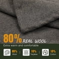 thumbnail image 5 of REDCAMP Military Wool Blanket, Large 86in x 63in 4.4 lbs, Warm, Thick, Washable Camping Blanket, Great for Camping, Outdoors, Sporting Events, and Survival Kits, 5 of 8