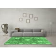 thumbnail image 3 of Ahgly Company Indoor Rectangle Abstract Emerald Green Modern Area Rugs, 8' x 12', 3 of 4