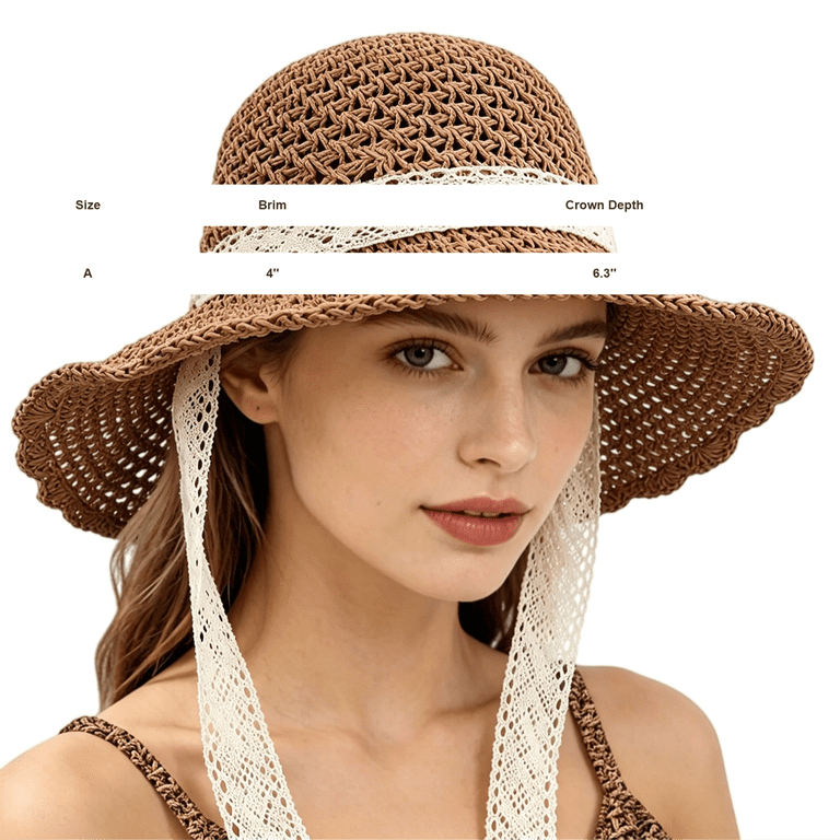Sun Hats for Women Gardening Hat Wide Brim Ponytail Beach Sun Protection Sun Hats for Women Gardening Hat Wide Brim Ponytail Beach  main image 4