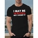 thumbnail image 1 of [I MAY BE WRONG, Summer Tee] Summer T-shirt, I MAY BE WRONG Men's Short Sleeve Top, Casual Sporty Tee, Comfy Tee, 1 of 5