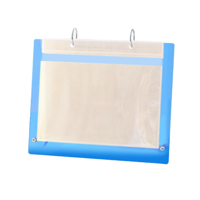 Álbum de Fotos de Acrílico de Escritorio, Calendario, Marco de Fotos, Exhibición de Fotos de Mesa, Decoración Del Hogar, Marco Transparente Abatible P Azul
