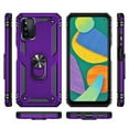 thumbnail image 3 of For Samsung Galaxy F52 5G 360° Rotating Metal Ring Holder Kickstand Magnetic Car Mount Protective Case Cover Purple, 3 of 7