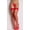 Red, variant on Women's Women's Lace Top Spandex Mini Diamond Net Thigh High Stockings; White 4931-WHITE