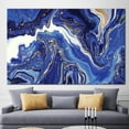 thumbnail image 2 of Abstract Marble Art, Gold Marble Poster, Modern Wall Decor, Navy Blue Marble Printed Canvas, Marble Art, Blue Printed Canvas, Blue Marble Artwork, Canvas Wall Decor - Gold Framed, 2 of 9