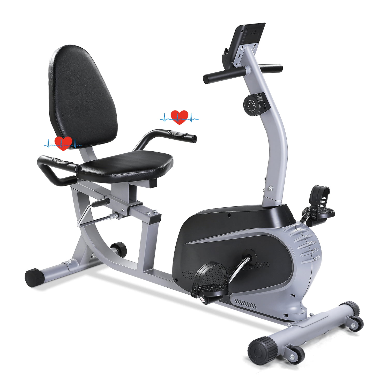 Exercise Bike Indoor Adjustable Magnetic Resistance Cycling Stationary Recumbent 