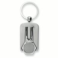 thumbnail image 1 of Nickel Plated Golf Divot Key Band Ring Size Sport Outdoor, 1 of 5