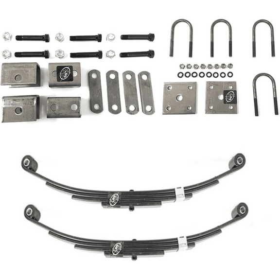 SOUTHWEST WHEEL USA Made 4,400 lbs. Trailer Axle Suspension Kit Incl. Leaf Springs, Hanger & U-Bolt kit