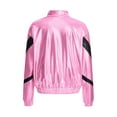 thumbnail image 4 of Haitryli Girls Sequin Zipper Coat Jacket for Hip Hop Latin Jazz Dance Birthday Outerwear Modern Dance Pink 14, 4 of 7