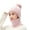 Pink, variant on Luxalzxs 3 in 1 Warm Thick Knitted Beanie Hat Scarf and Mask Set Slouchy Snow Ski Knit Cap Infinity Scarves for Women