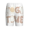 thumbnail image 5 of Fotbe Cat Yoga Time Pajama Shorts for Men, Men's Pajama Bottoms, Sleepwear,Short Pajama Pants-Large, 5 of 9