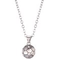 thumbnail image 1 of Collar con colgante de balón de fútbol Titantium con cadena gratis para hombres y mujeres, 1 of 4