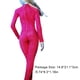 thumbnail image 5 of Tholdsy Ropa de muñeca a escala 1/6, disfraz hecho a mano, mono negro de manga larga para mujer, accesorios de modelo con cremallera de piel sintética Muñecas y casas de muñecas rojo Tholdsy FN001628-03, 5 of 6
