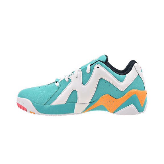 REEBOK MENS Kamikaze II Low Basketball "Spearmint-Footwear White-Orange" GX6120 GX6120 from Stadium Goods