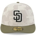 thumbnail image 2 of Men's New Era Light Beige/Olive San Diego Padres 2025 Armed Forces Day 59FIFTY Fitted Hat, 2 of 5