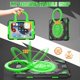 thumbnail image 2 of Funda estándar para iPad de 9.ª, 8.ª y 7.ª generación de 10.2 pulgadas con protector de pantalla, asa giratoria de 360 grados, correa para el hombro y portalápices (negro y verde), 2 of 5
