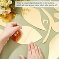 thumbnail image 3 of 2Pcs 3D Acrylic Mirror Wall Sticker Lotus Flower Decor Wall Art Decals Self Adhesive Removable Eco-Friendly for Home Bedroom Living Room Bathroom Decoration Small Big 2 Size(Gold), 3 of 9
