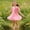 Pink, variant on FSYBOA Girls Cotton Dresses, Midi Length 2026 Shorts Sleeve Summer Kids Casual Dresses Pink Size 10T
