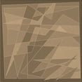 thumbnail image 1 of Ahgly Company Machine Washable Indoor Square Transitional Peru Brown Area Rugs, 7' Square, 1 of 7