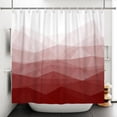 thumbnail image 5 of Tchckioa Red Gradient Waterproof Shower Curtain,36x72 Inch Hooks Bath Curtain for Bathroom Decor, 5 of 6