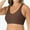 Coffee, variant on Womens Bralettes Seamless Bras Women's Large Size Comfortable Body Shaping No Steel Ring Soft Skin Friendly Shiny Silk Bra Padded Bra Comfortable Bras For Women Bras For Women Pink XXL