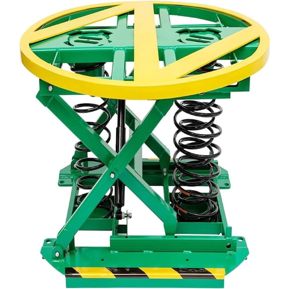 Yeeoy Spring-Actuated Pallet Carousel Skid Positioner, 400-4,500 lbs Load Capacity Pallet Carousel Lift Table Level Loader (Self-assembly Required)