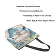 thumbnail image 3 of Large Canvas Bag 13.5x5.1x15 Inch Canvas Bag Shopping Canvas Bag Suitable For Outing Shopping Travel Out Of Large Capacity Storage Peacocks, 3 of 9