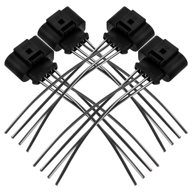 KAKOWELY ignition coil connector 4pcs Ignition Coil Connector Kit Ignition Coil Plug Harness Replacement Car Ignition Coil Connector Plug Automotive Ignition Coil Replacement Connector